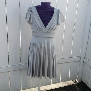 Lovely Soprano deep V Silver Dress
